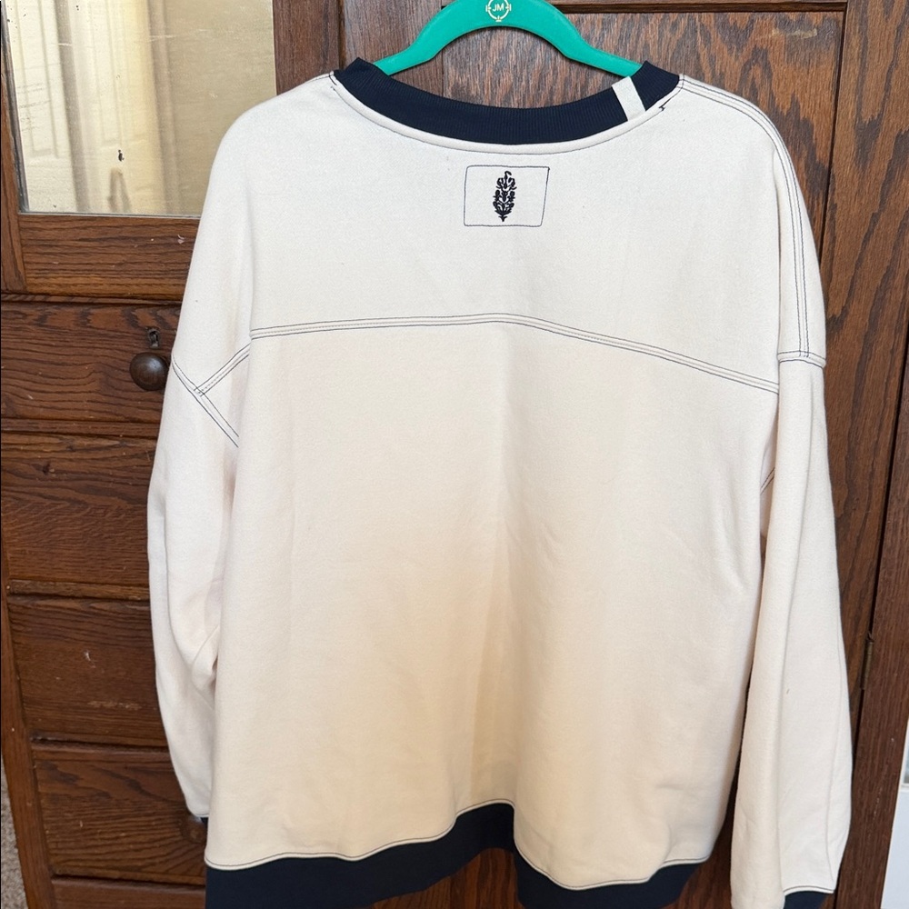 FP movement Cream Sweatshirt with Colorful Patches - Picture 2 of 2